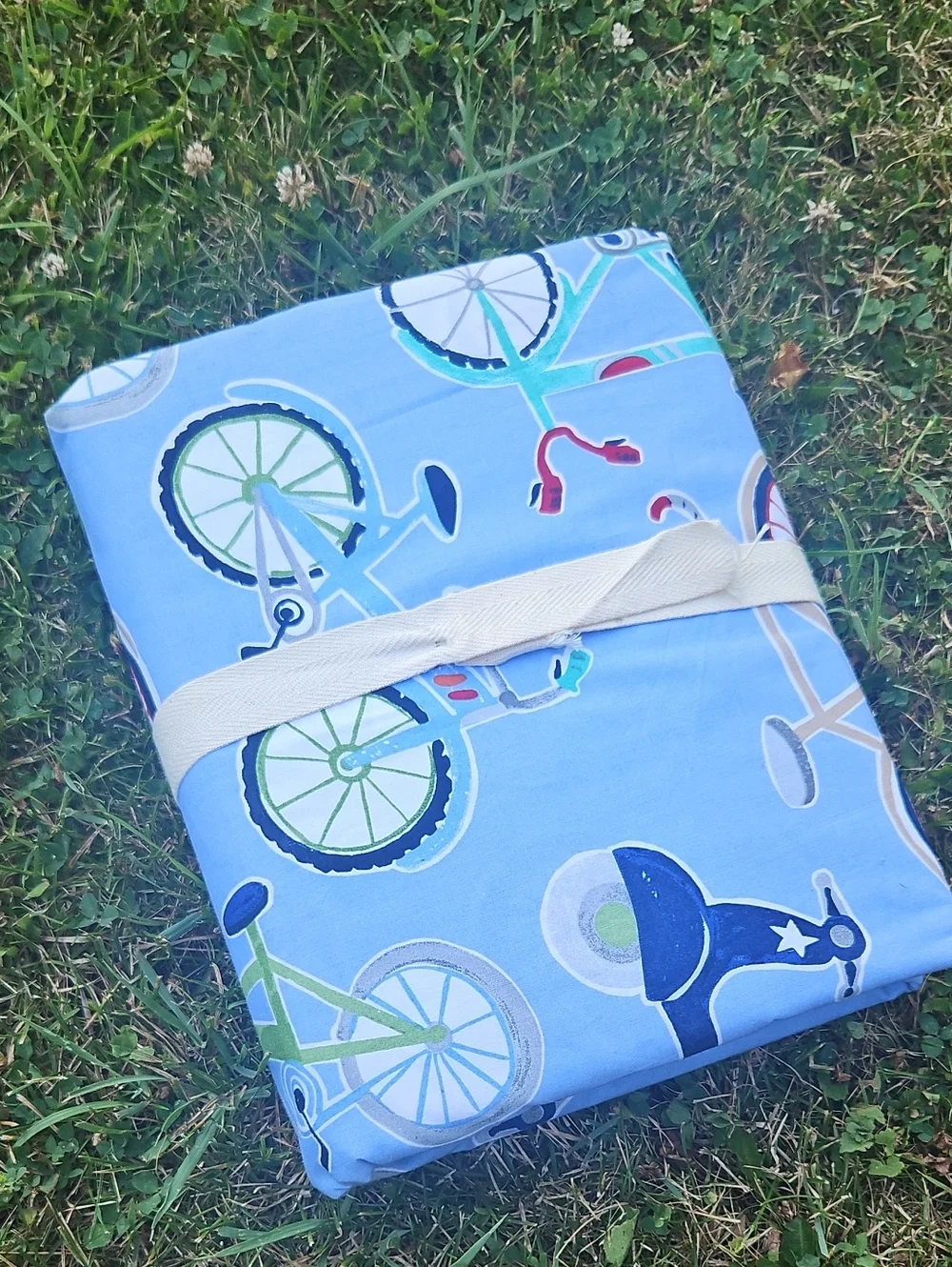 NWT!!! PBKids Bicycle Duvet Cover, Full/Queen